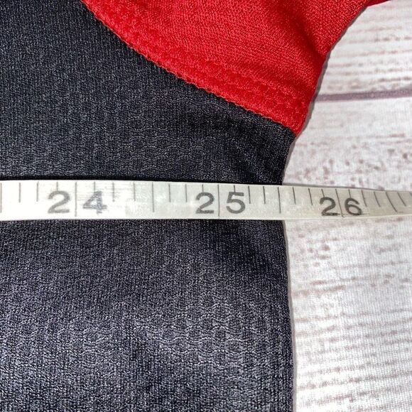 Reebok play dry men 2XL short sleeve Crewneck activewear shirt red/black - Picture 9 of 10